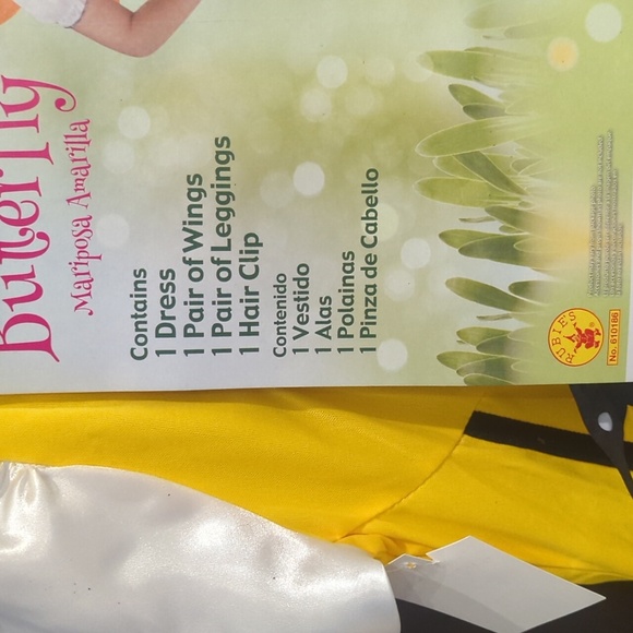Rubie's Yellow & Black Butterfly Costume for Kids NWT Size M 8-10 - Picture 3 of 5